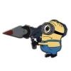 Minion avatar wielding a bloody knife and gun