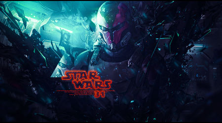 Star Wars-themed GFX signature with a stylized trooper