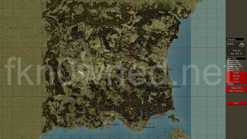 DayZ Standalone map screenshot with fkn0wned watermark