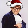 Guy in a Santa hat, classic forum profile pic