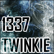 Icy grunge GFX signature with elite '1337 Twinkie' tag