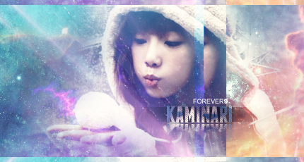 Dreamy winter GFX art with cosmic sparkle effects