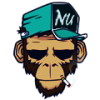 Cool monkey mascot avatar rocking a backwards cap