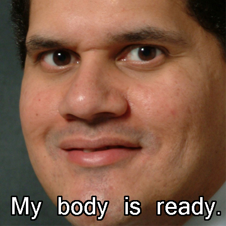 Classic Reggie 'My body is ready' E3 meme