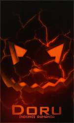 Glowing jack-o'-lantern GFX piece for Doru