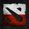 Iconic Dota 2 splatter logo, gaming nostalgia captured