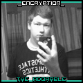 Grainy member avatar, cigarette pose, 'the adorable' tag