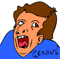 Classic 'Genius' rage-comic face meme