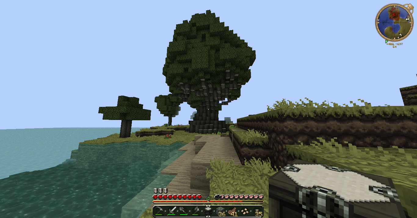 Minecraft base build screenshot from a farewell thread