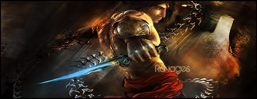 Prince of Persia GFX signature with glowing sword
