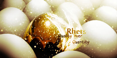 Golden pearl signature glowing with 'Quality over Quantity'