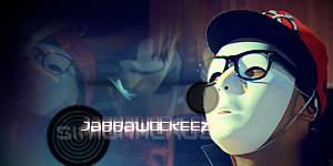Masked Jabbawockeez-style GFX signature art