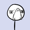 Simple derpy face doodle avatar