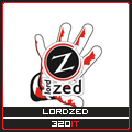 Bowling pin logo avatar with 'zed' branding