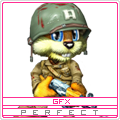 Soldier rabbit avatar art with 'perfect' GFX tag