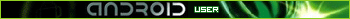 Android user banner with glowing green graphic