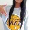 Lakers tee selfie from the forum's glory days