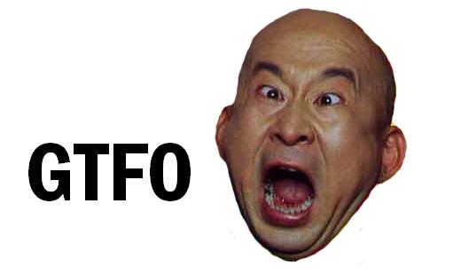 Classic GTFO screaming face meme, forum introduction thread reaction