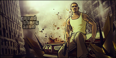Classic GTA San Andreas GFX signature art