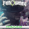 Gritty FkN0wned signature art with skull and gas mask
