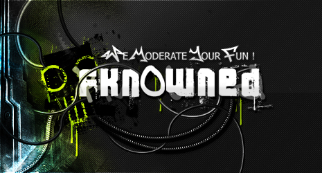 Classic fkn0wned site banner with signature grunge GFX style