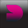 Sleek pink 'D' logo icon from the forum era