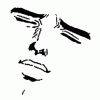 Abstract sketch of a face, forum GFX signature style