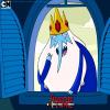 Ice King peeking through the castle window