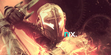 Armored warrior GFX art glowing with fiery embers
