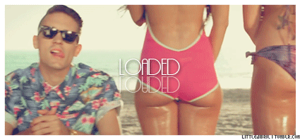 Beach vibes GFX banner with 'Loaded' text
