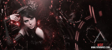 Gothic crimson signature art for the fkn0wned crew