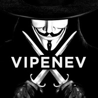 Anonymous mask with crossed knives, Guy Fawkes vibes
