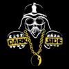 Skull mascot with crown and chain, dark side vibes