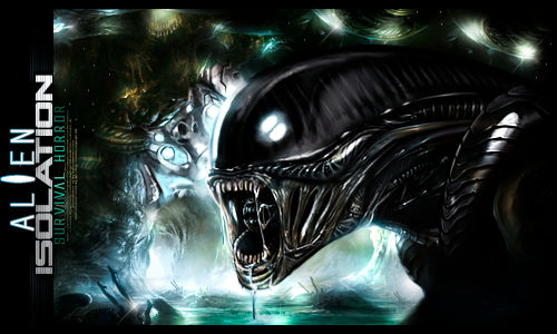 Xenomorph GFX art for Alien Isolation survival horror fans