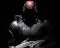 N7 armored soldier standing ready in the shadows