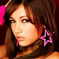 Glam avatar pic with star earrings, classic forum vibe