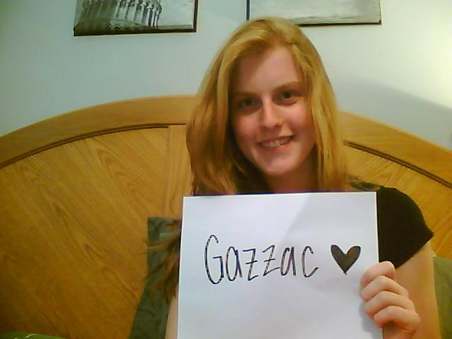 Gazzac celebrates Member of the Month with handwritten sign