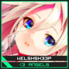 Anime girl avatar with sparkly angel wings vibe