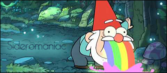 Gnome vomiting rainbow — quirky forum GFX signature