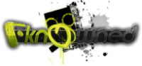 Classic fkn0wned forum logo with grunge splatter style
