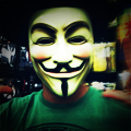 Anonymous mask avatar, a classic hacker-forum profile pic