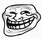 Classic troll face meme, forum nostalgia staple