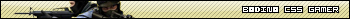Old-school gaming forum rank banner with soldier art