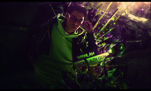 Classic green-toned GFX signature with mysterious glow effects