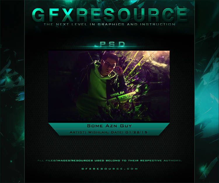 Neon-drenched GFX piece with fractured glass and light rays