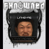 Grungy fkn0wned signature art with distorted face