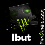 Robot GFX art with FKN0WNED branding splash