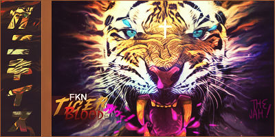 Fierce tiger GFX signature blazing with color