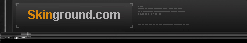 Skinground.com site banner, dark theme with faded text