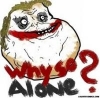 Classic forever alone rage-comic feels